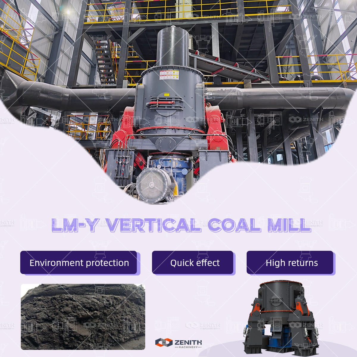 LM Vertical Grinding Mill showing its compact integrated design and control panel